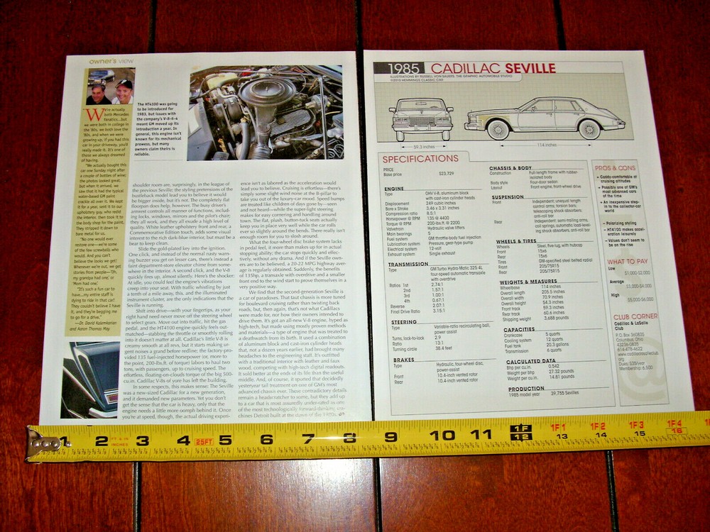 1985 CADILLAC SEVILLE ORIGINAL 2010 ARTICLE