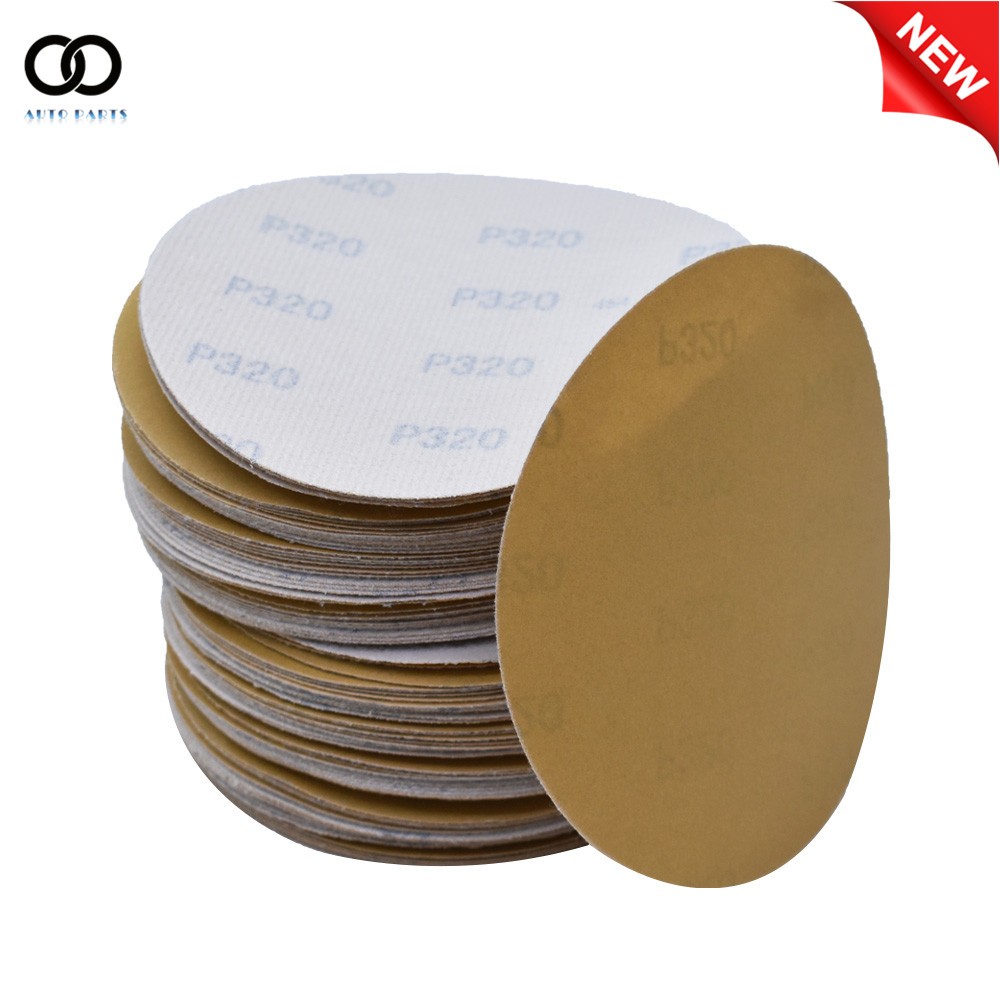 100Pcs 6" Sanding Disc NO-Hole Hook & Loop Sanding Discs 60-320 Grit Sand Paper