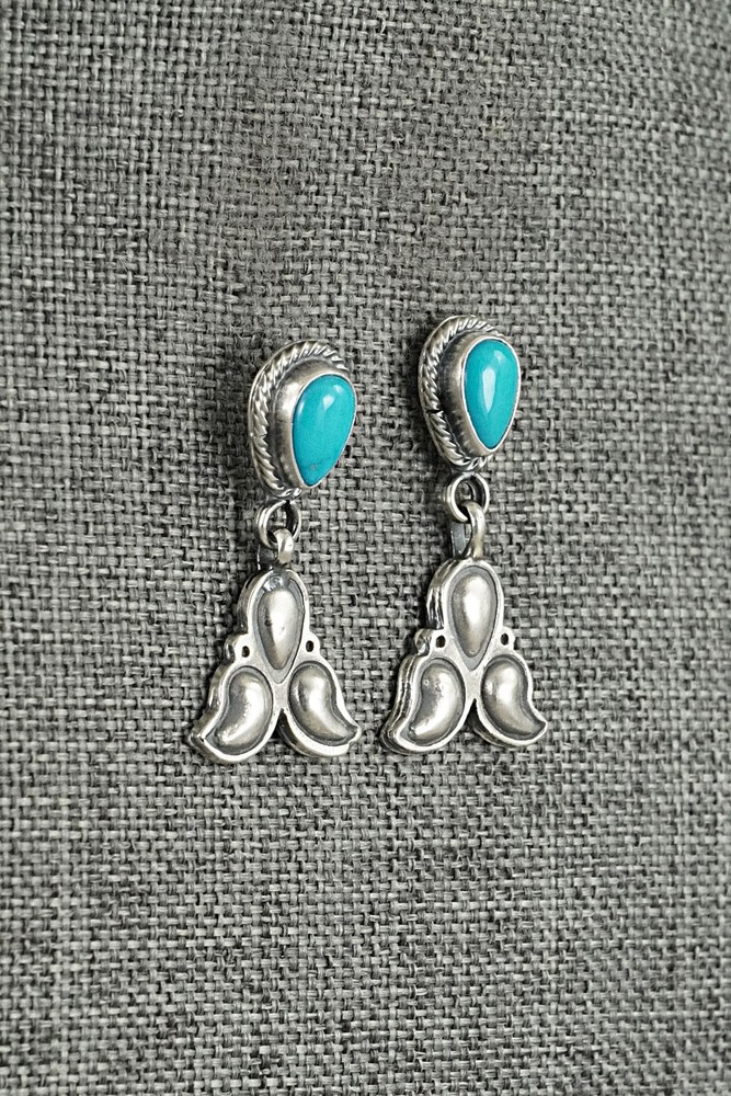 Turquoise & Sterling Silver Earrings - Sharon McCarthy