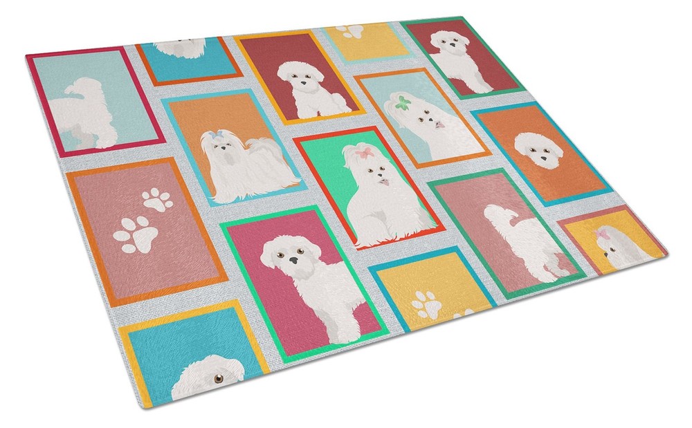 NEW Lots of Maltese Glass Cutting Board Decorative Tempered Glass Kitchen