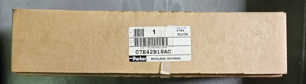 Parker 07E42B18AC 3/4"  0-150 PSI Filter Regulator