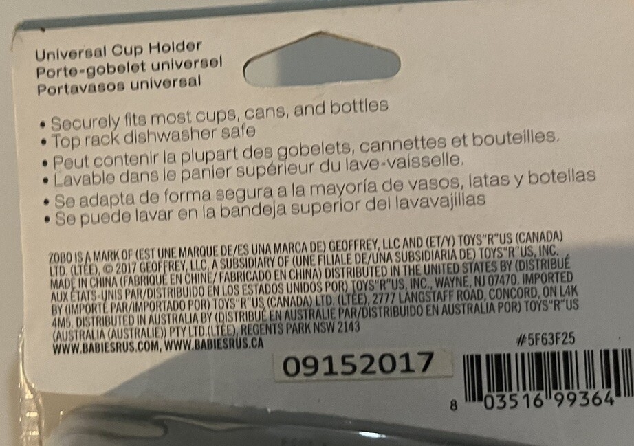 New Zobo Universal Cup Holder