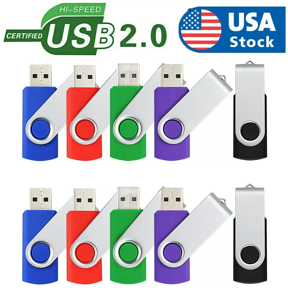 wholesale bulk 20pcs usb flash drives thumb data storage pen u disk memory stick