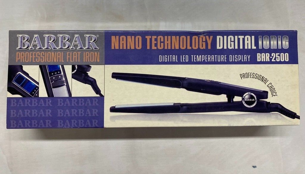 BARBAR NANO TECHNOLOGY DIGITAL IONIC FLAT IRON BAR-2500