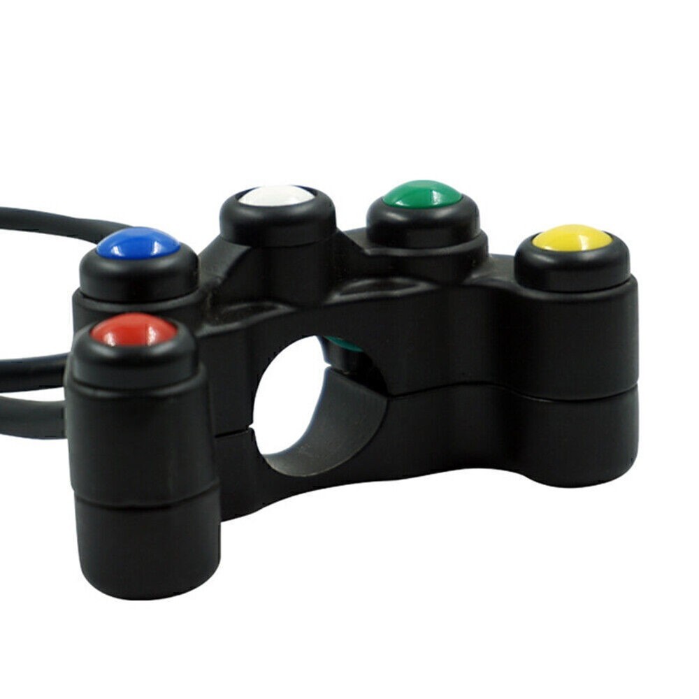 7/8" 22mm Handlebar Switch 5 button Array Motorcycle Switches Universal