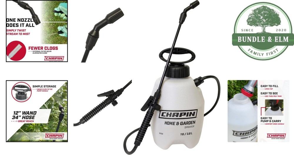 Comfortable 1-Gallon Sprayer Ideal for Herbicides and Fertilizer Application