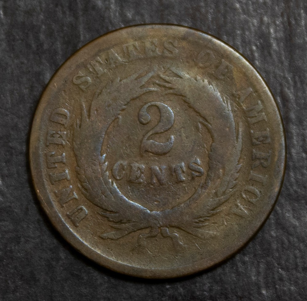 1864 Two Cent Piece Lot 4154