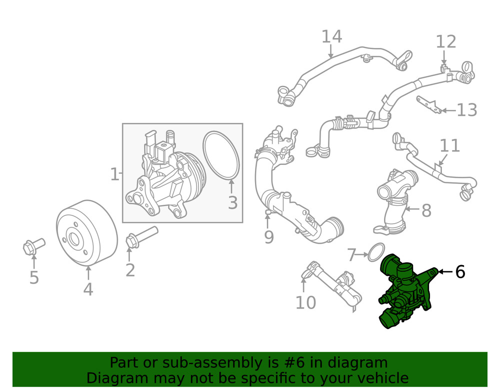Genuine Land-Rover Engine Coolant Thermostat Kit LR180316