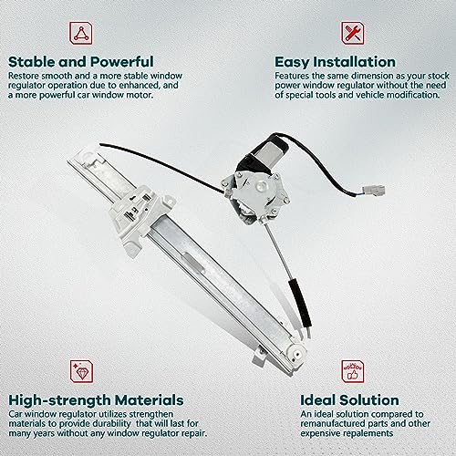 Power Window Regulator Driver Side Rear Left 2004-2012 for Mitsubishi Galant