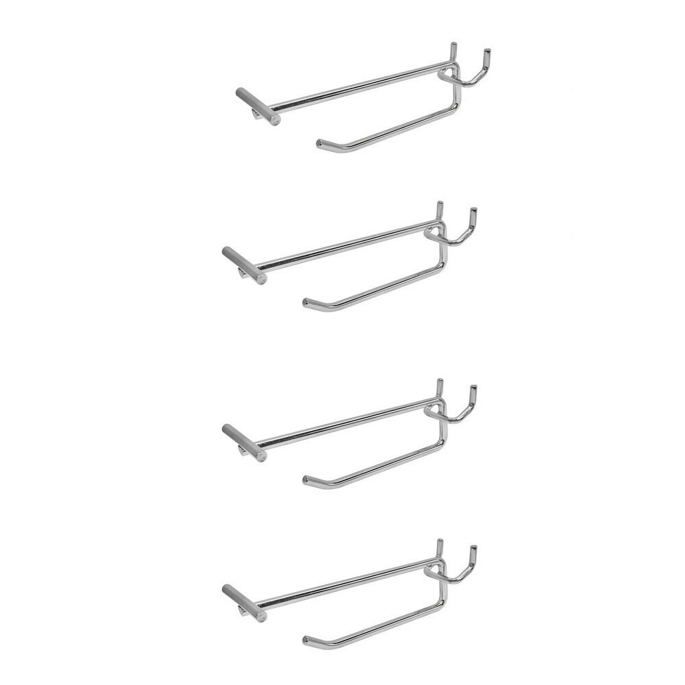 4 Inch Pegboard Flip End Scanner Hooks Slatgrid Slatwall Display 4 Pc