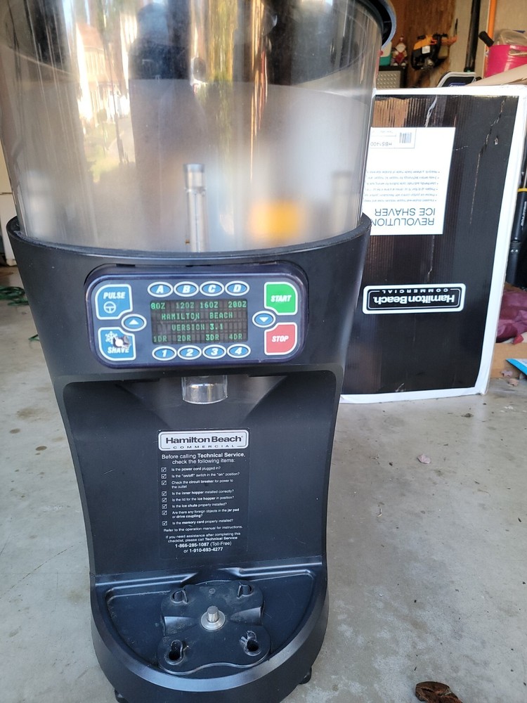 Please READ - Hamilton Beach HBS1400 Revolution 64oz Ice Shaver Blender Machine