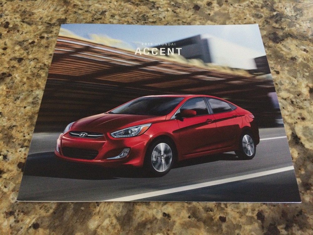 2015 Hyundai Accent 8-page Original Sales Brochure