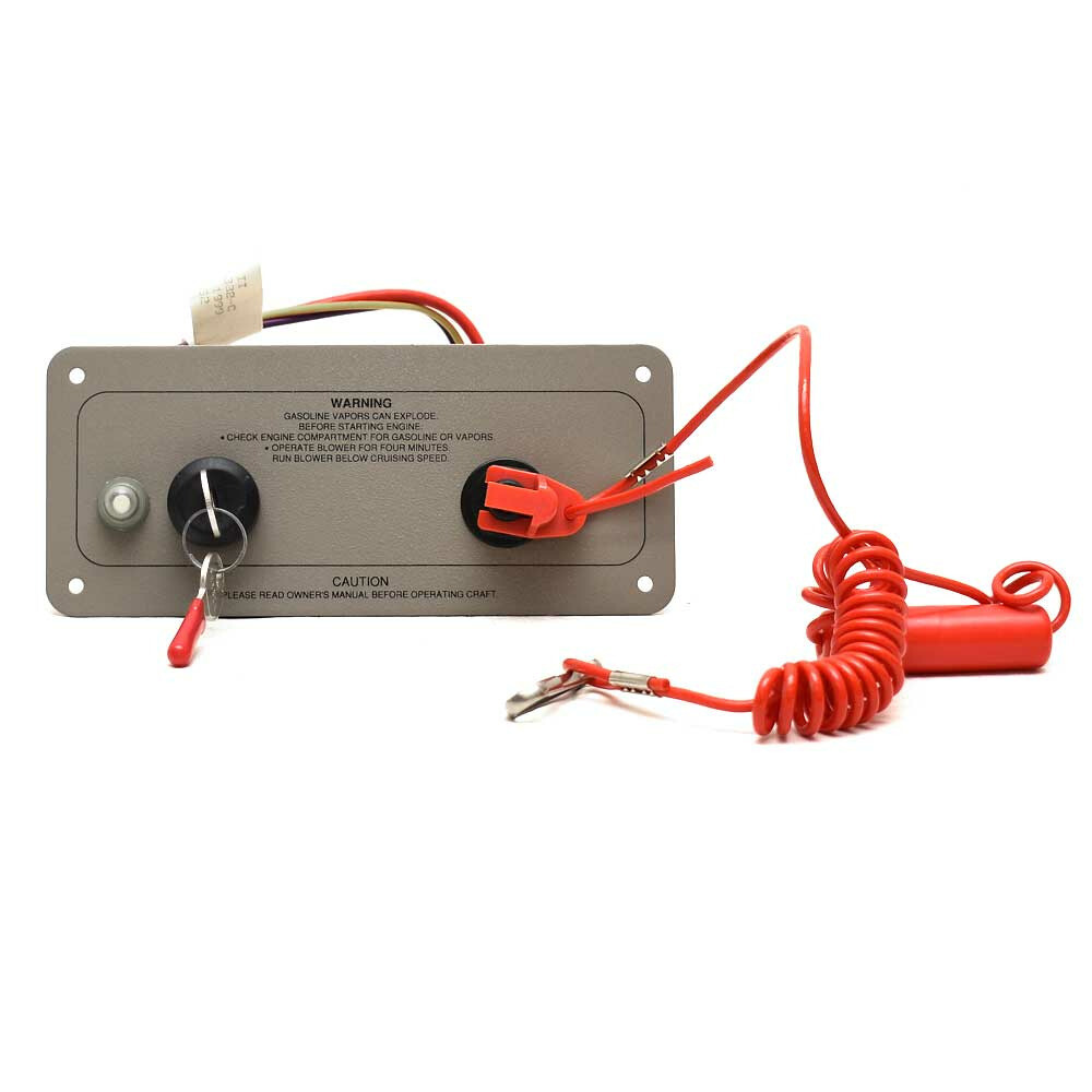 Crownline Boat Ignition Switch Panel 241-03695-P | 3-Position Gray