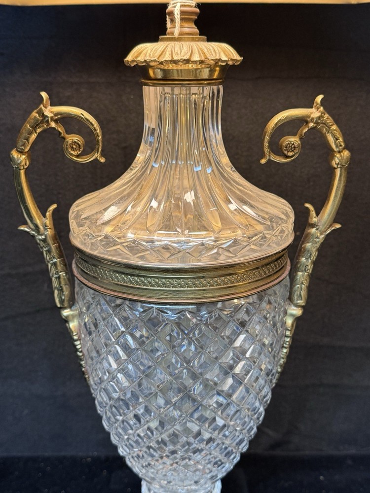 Empire Crystal Table Lamp by Designer Warren Kessler