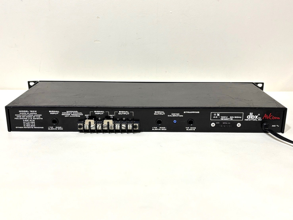 DBX 160X Professional Compressor Limiter Signal Processor From Japan