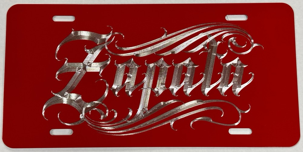 Custom Personalized Name 🔥REFLECTIVE Diamond Etched License Plate Front Car Tag