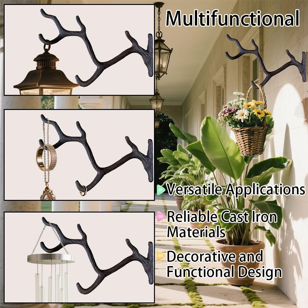 Cast Iron Tree Branch Themed Plant Hook