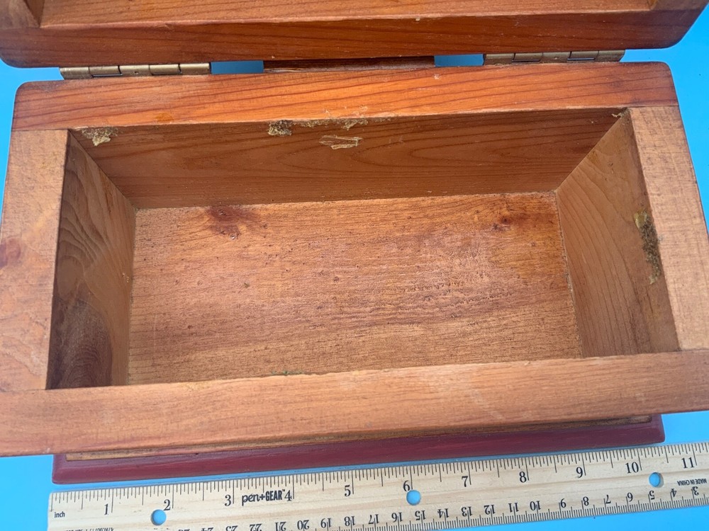 Jane Carroll Solid Wood Hinged Storage Box
