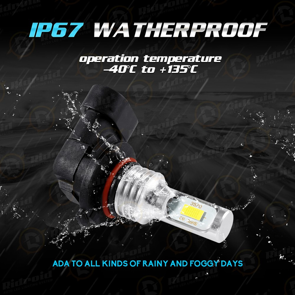 For Mazda 3 2004-2008 2009 4X High/Low Beam LED Headlight Bulbs 6000K Combo Kit