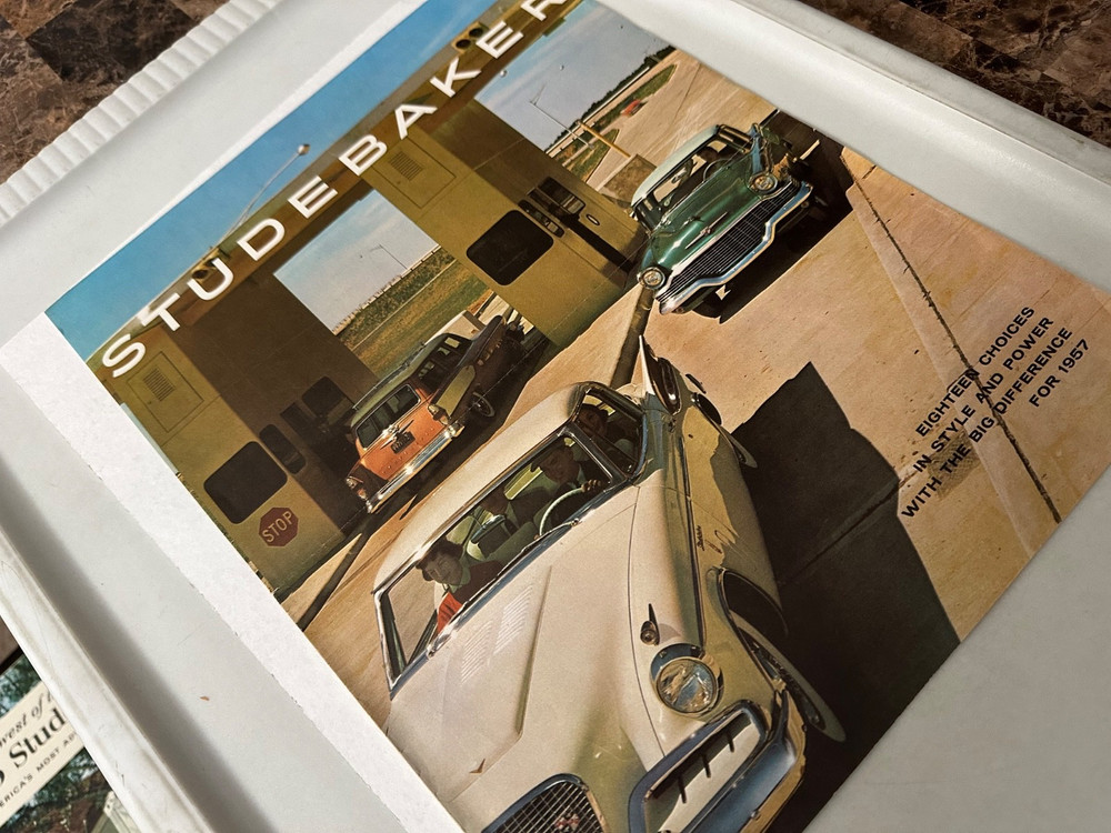 STUDEBAKER Official Sales Brochure/Poster - 1957!