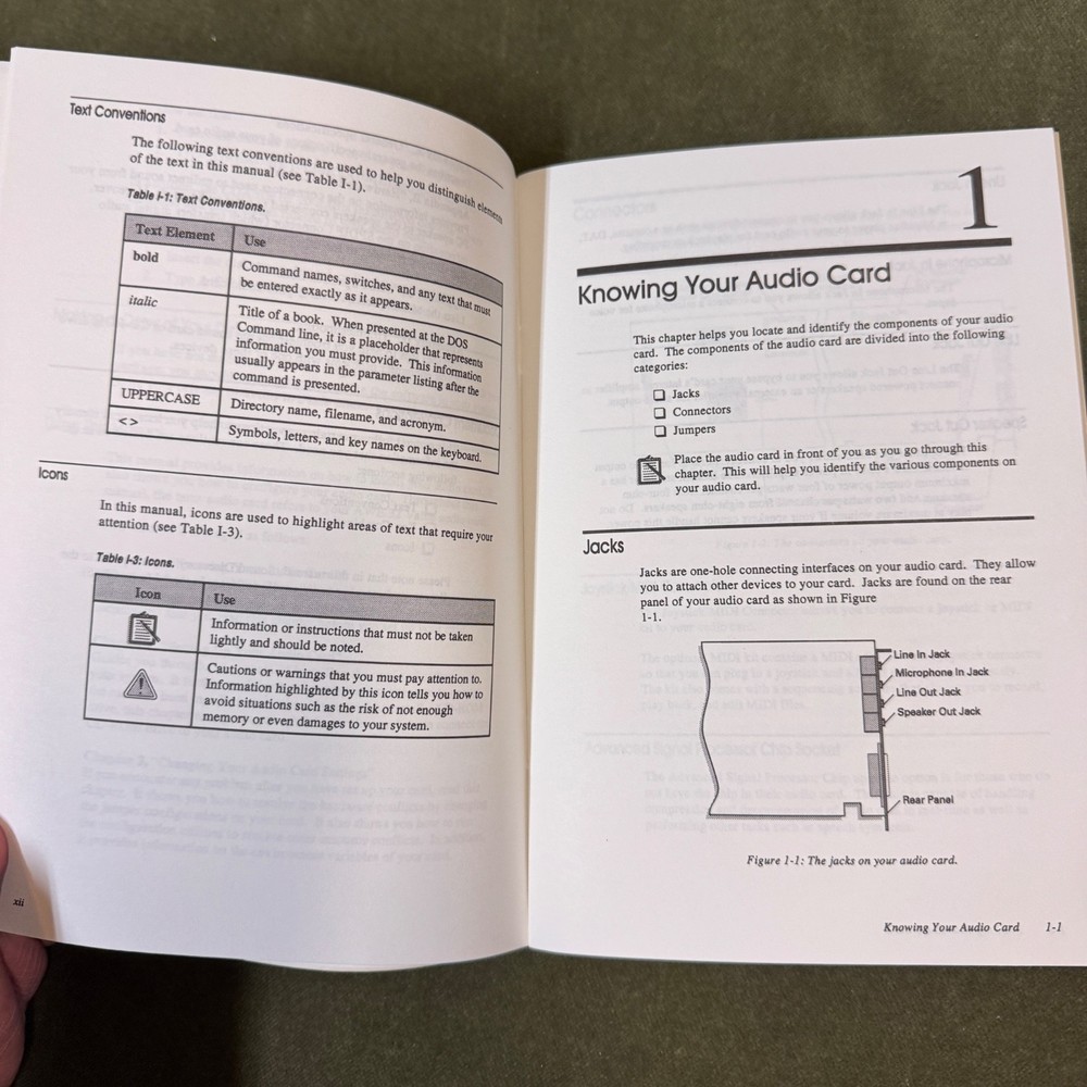 16-bit Advanced Wave Table Audio Card & 16-Bit Audio Card Get Started Booklets