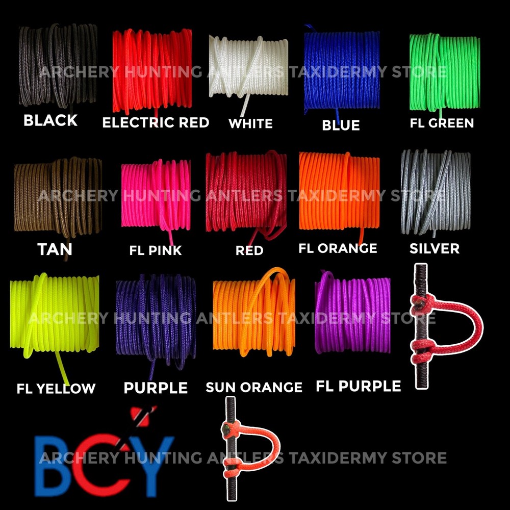 60" Pack of BCY #24 Archery Bowstring Bow String RELEASE D Nock LOOP MATERIAL