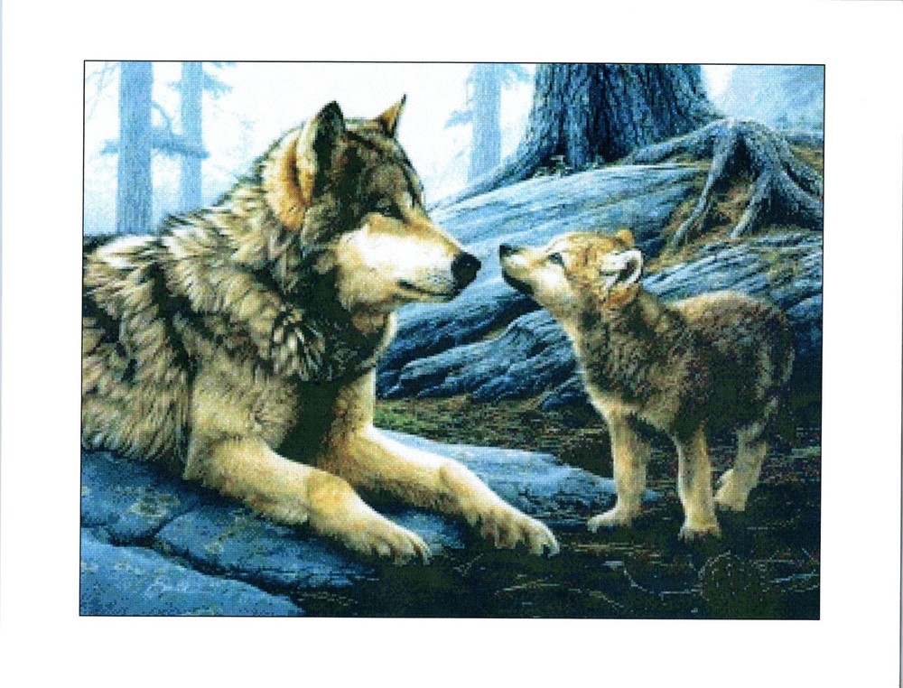 Ankicoleman Designs Cross Stitch Pattern Wolf Blood