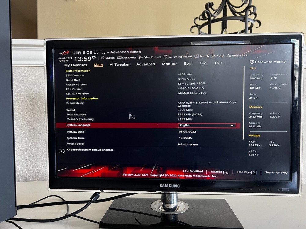 Custom made gaming computer desktop