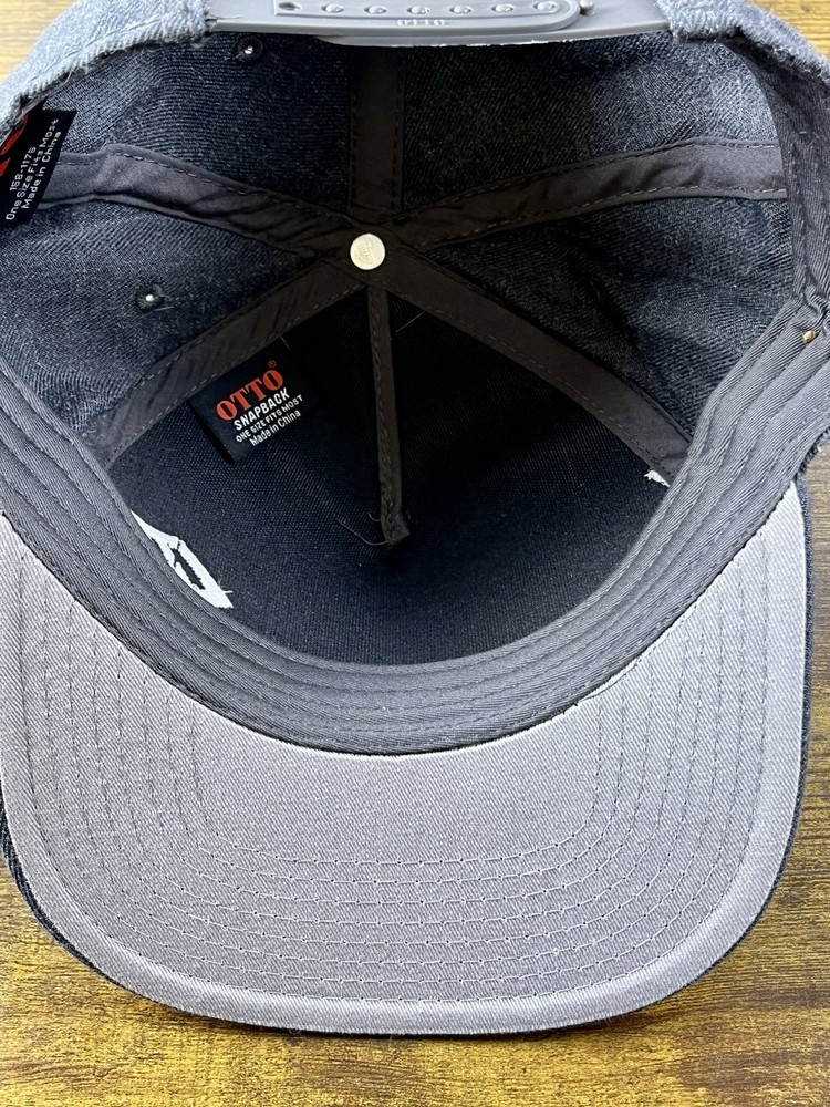 Foo Fighters Embroidered Logo Gray Snapback Hat Rock N Roll