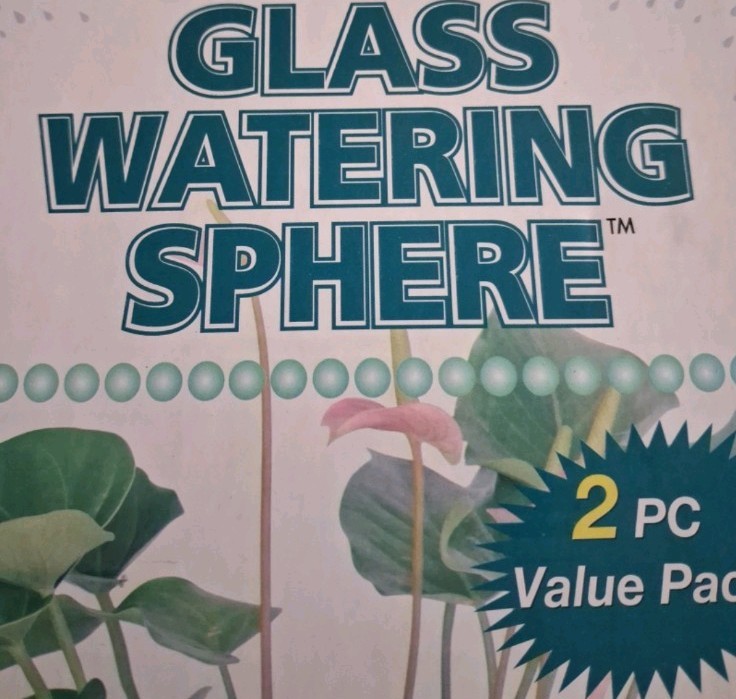 Glass Watering Sphere, 2 PC Pack