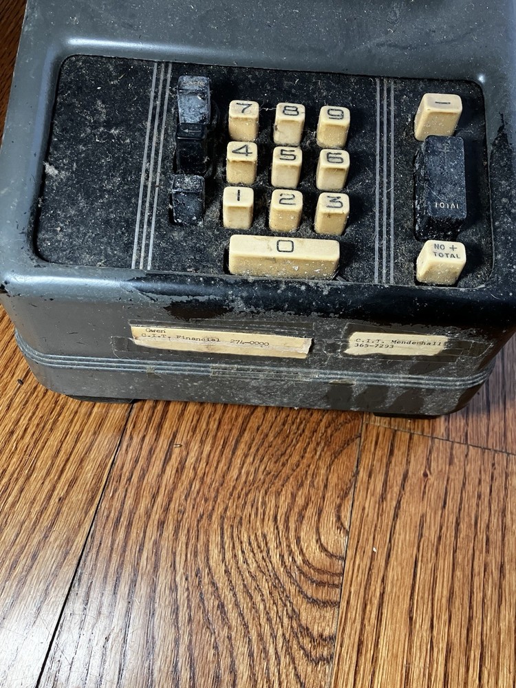 8.5 X 16in Heavy Vintage Adding Machine