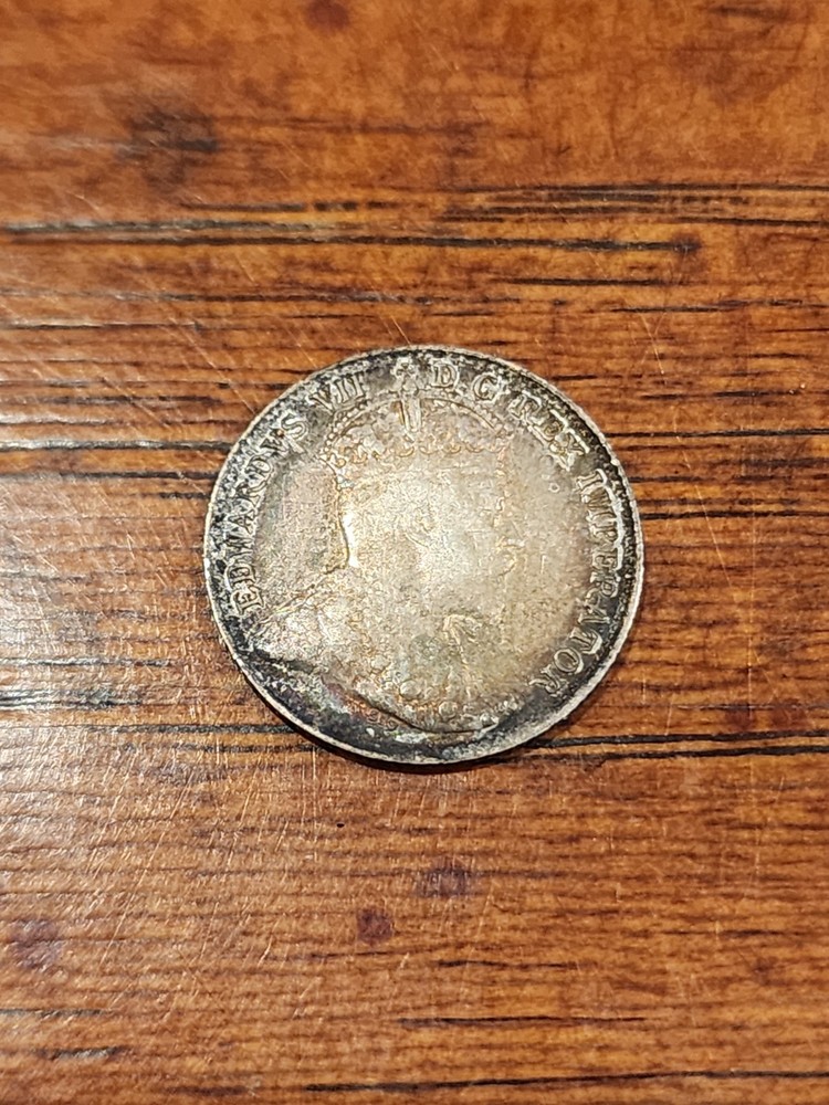 1902 Canada 5 Cents Silver Coin