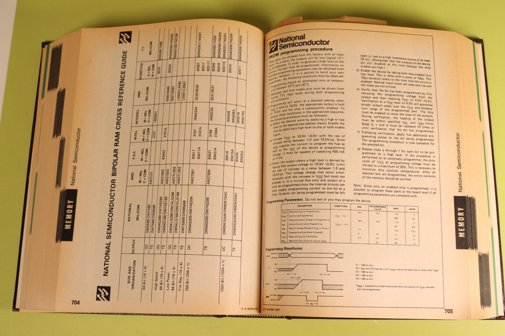 IC Master Book 1977 Computer Chip Collector's HC Bible Microprocessor Memory