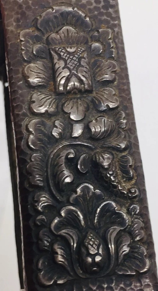 Chinese Export Antique Sterling Silver Floral Cigarette Pack Holder Case