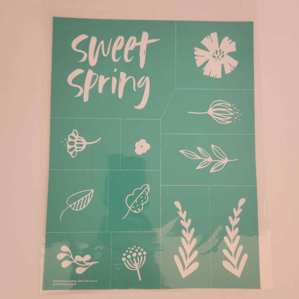 Spring Chalk Couture Transfer NIB
