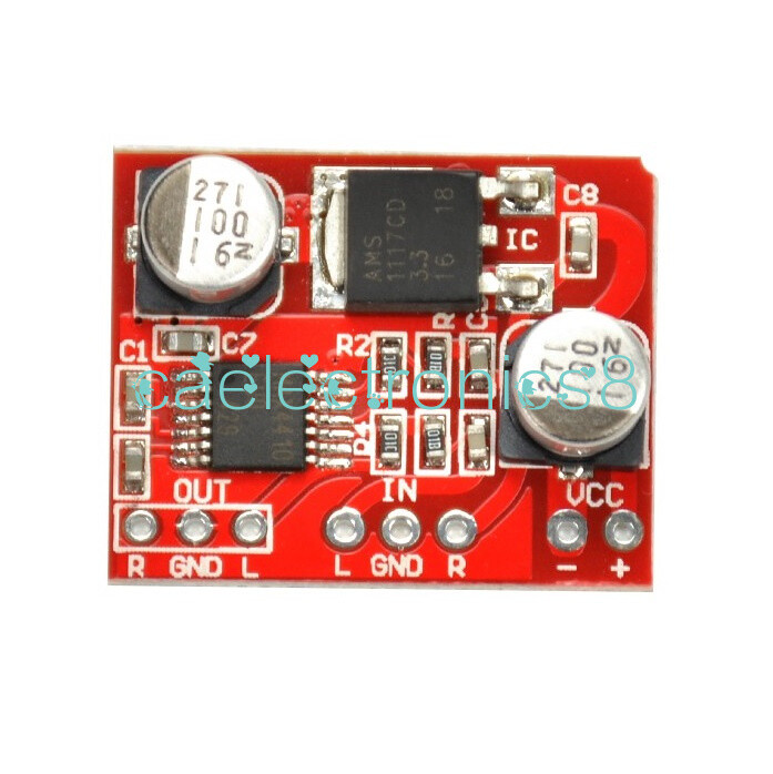 MAX4410 HIFI Headphone Amplification Audio Board Audio Preamplifier Board