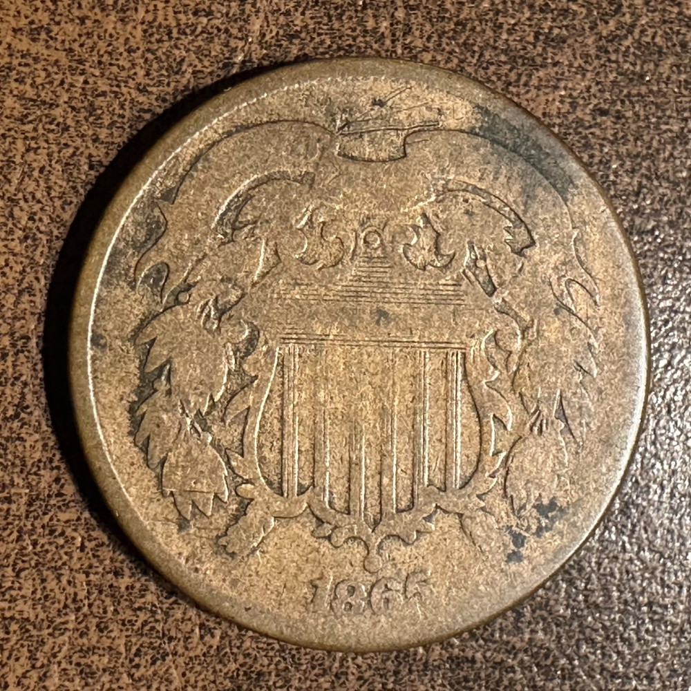 1865 Two Cents Piece