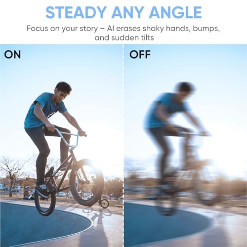 M5 Vlogging Camera 3-Axis Gimbal Stabilizer, 5K Handheld Camera With 64g Card