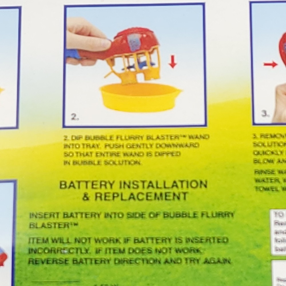 Bubble Flurry Blaster Super Miracle Bubbles Premium New