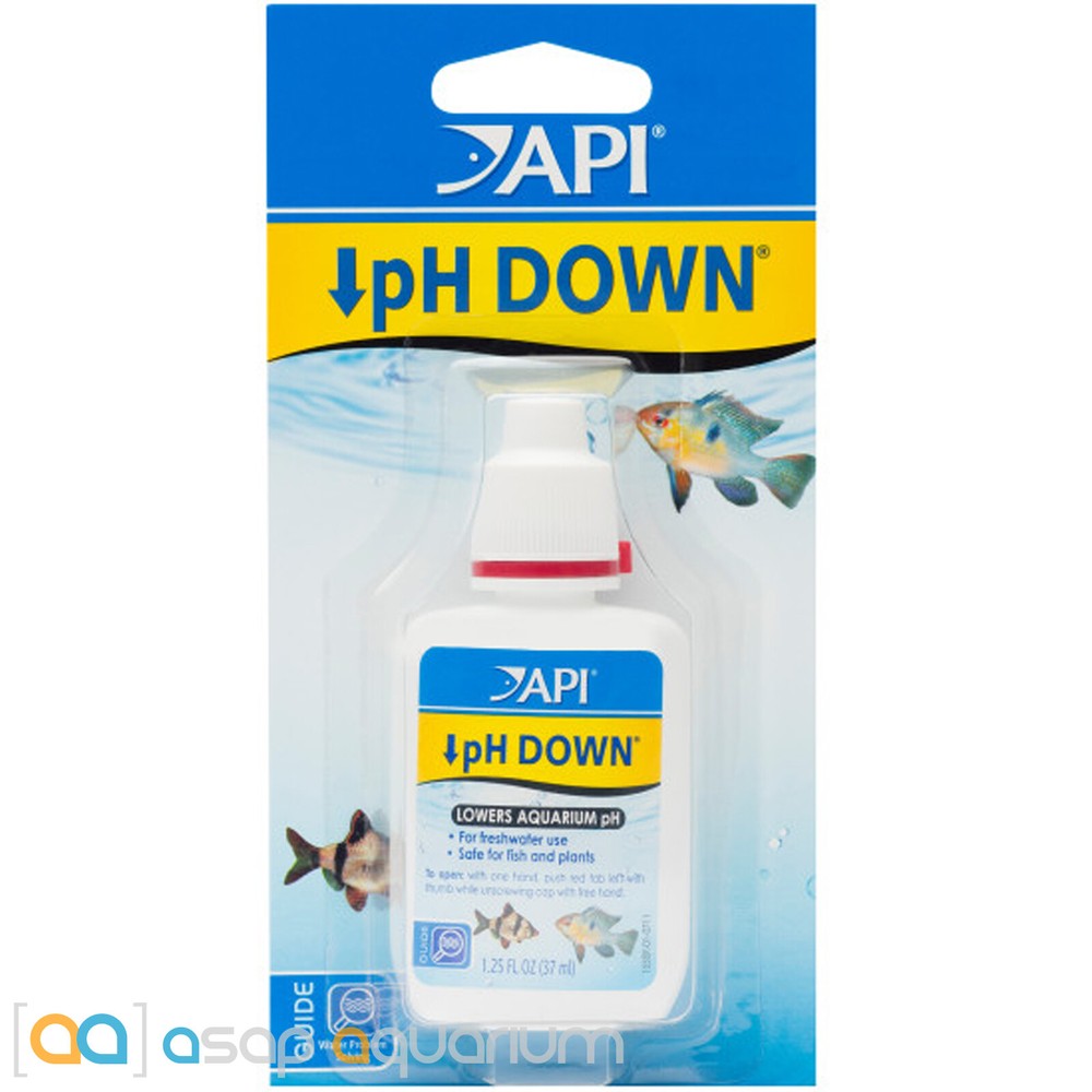 API pH Down 1.25oz Lowers Freshwater Aquarium pH Safe for Plants and Fish