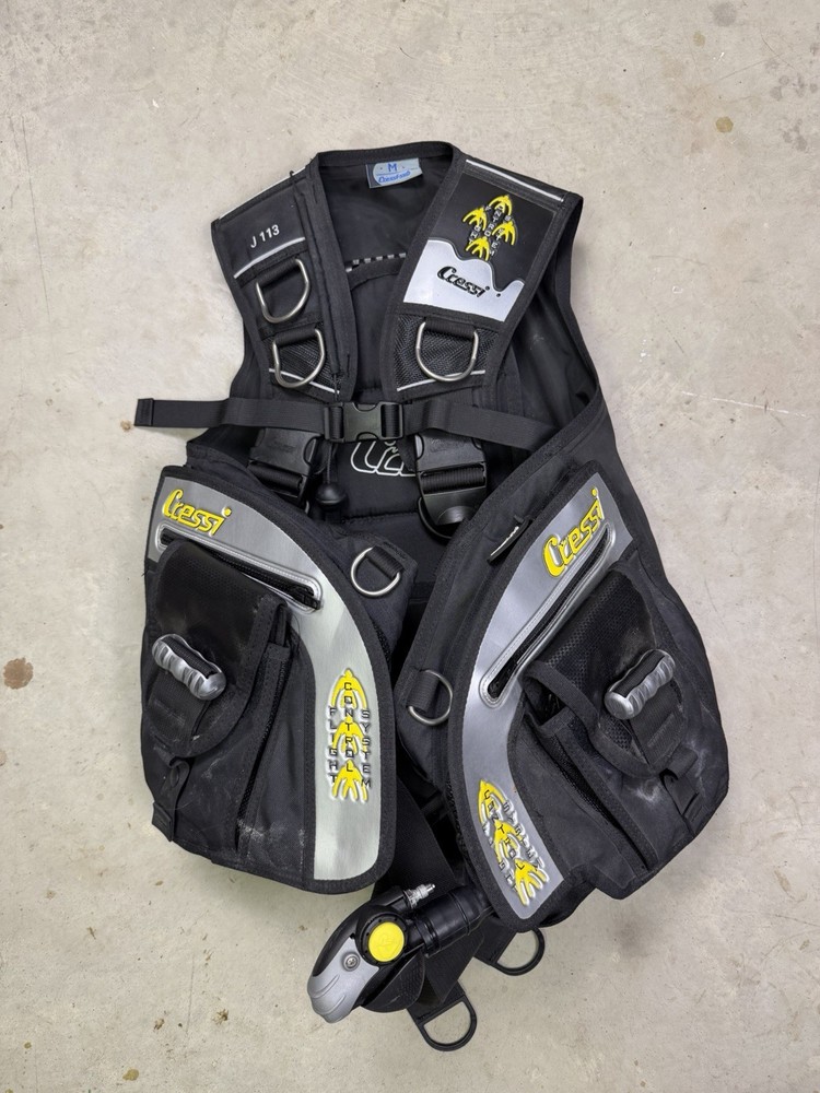 Cressi Control System Men's Scuba Diving Vest Medium Black