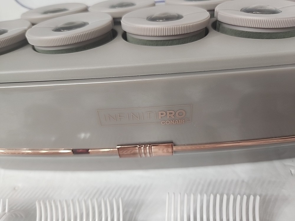 INFINITIPRO CONAIR Hot Roller Set HS800 w/ Ionic Generator -Eight 2" Jumbo/Clips