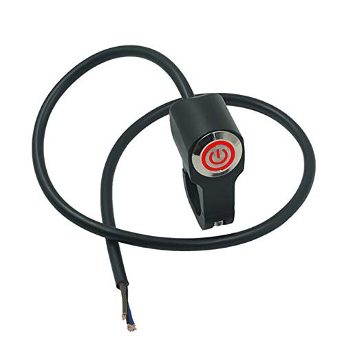 7/8" 22mm Motorcycle Handlebar Switch waterproof Push Button For Horn Start