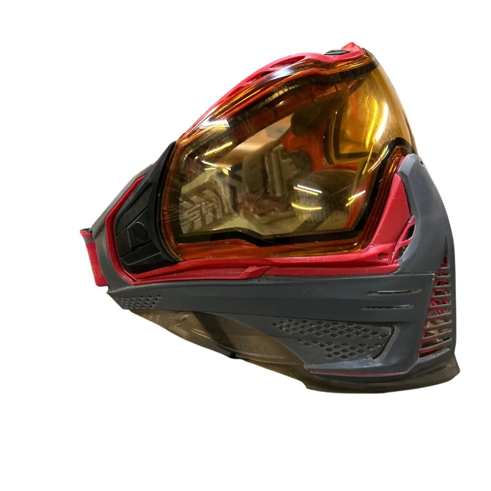 Used Push Paintball Mask w/ Case - Viper Red