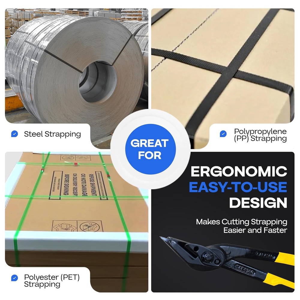 IDL Packaging H-201 Strapping Cutter for Steel & Polyester (PET) & Polypropylene