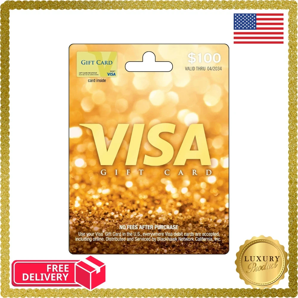 Visa $100 Gift Card (plus $5.95 Purchase Fee)