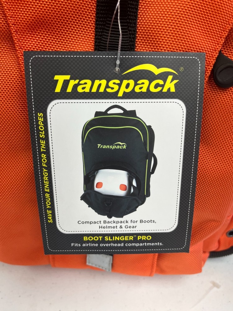 $160 Transpack Boot Slinger Pro Ski Snowboard Boot & Gear Backpack NWT Orange
