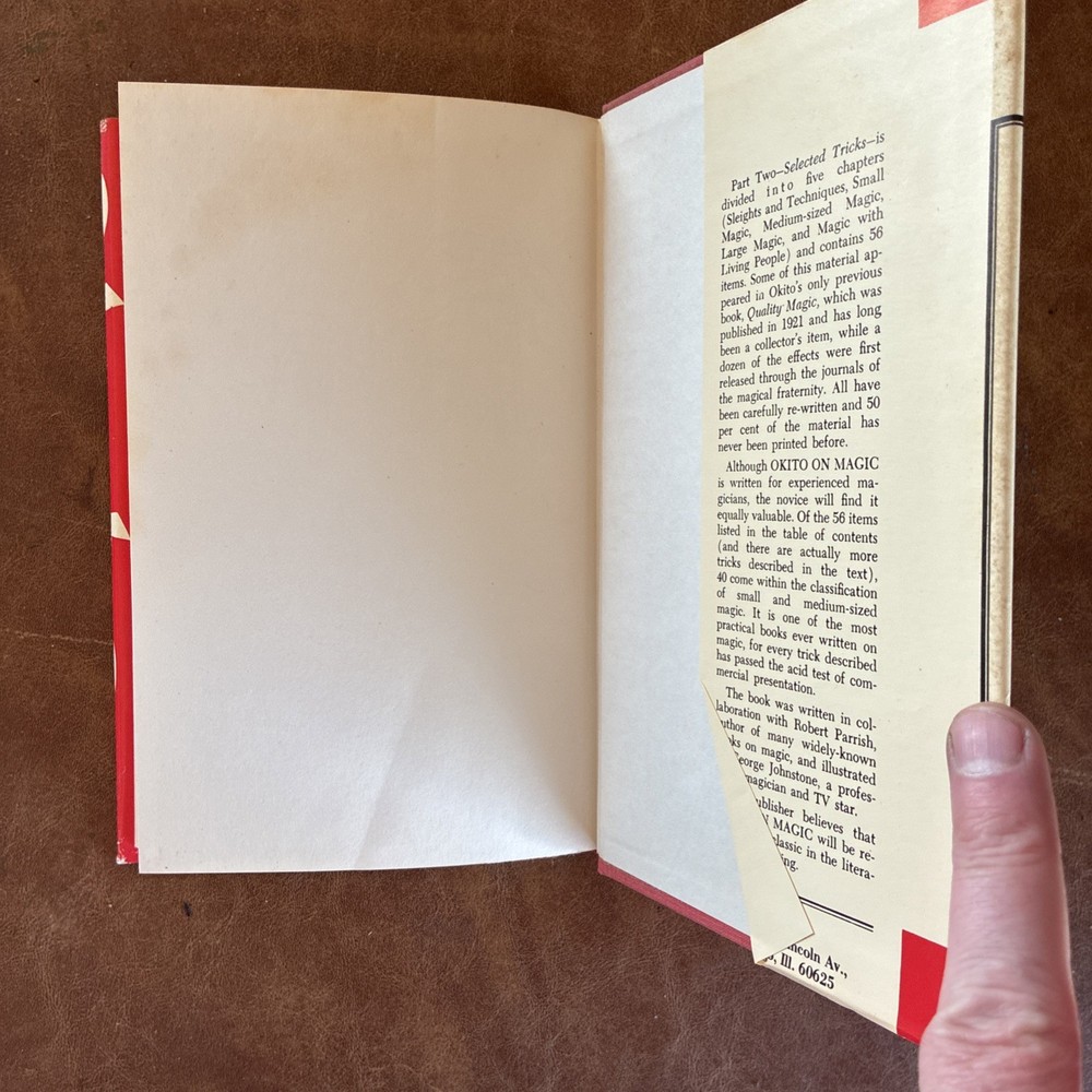Okito On Magic - 1973 Magic Inc Version, See Pictures