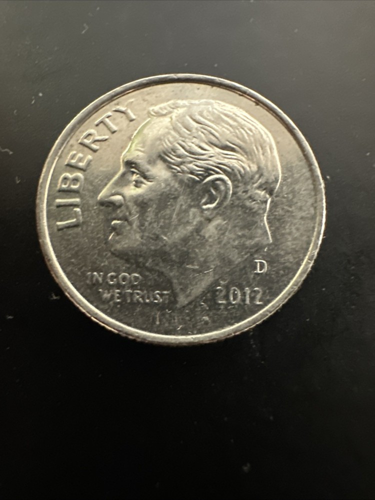 2012 D - Roosevelt Dime, Circulated, AU+