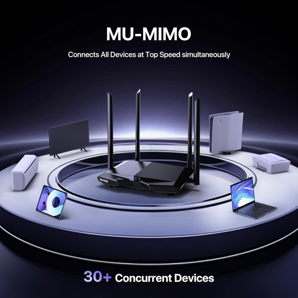 AC1200 Dual Band WiFi Router – Beamforming Technology & Security Features